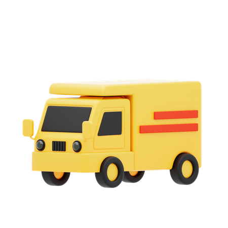 Camioneta amarilla  3D Icon