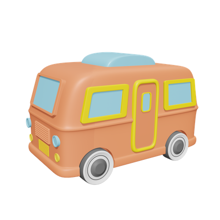 Furgoneta caravana  3D Icon