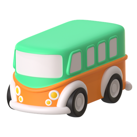 Furgoneta clásica  3D Icon
