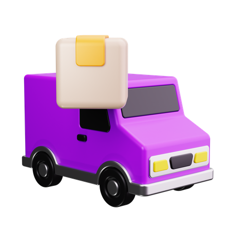 Furgoneta de reparto  3D Icon