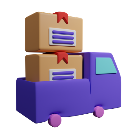 Furgoneta de reparto  3D Icon