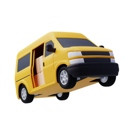Furgoneta de reparto  3D Icon