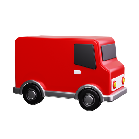 Furgoneta de reparto  3D Icon