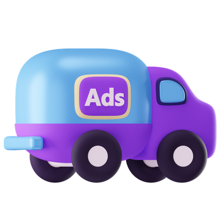 Furgoneta publicitaria  3D Icon