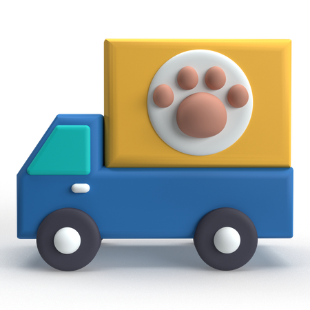 Furgoneta veterinaria  3D Icon