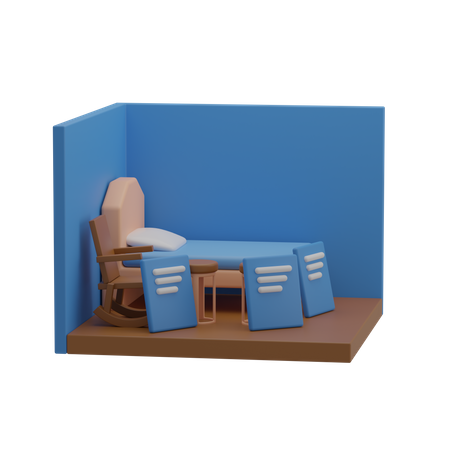 Furniture Store  3D Illustration