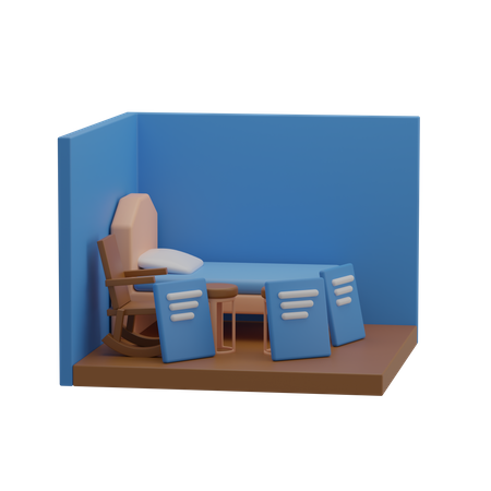 Furniture Store 3D Illustration