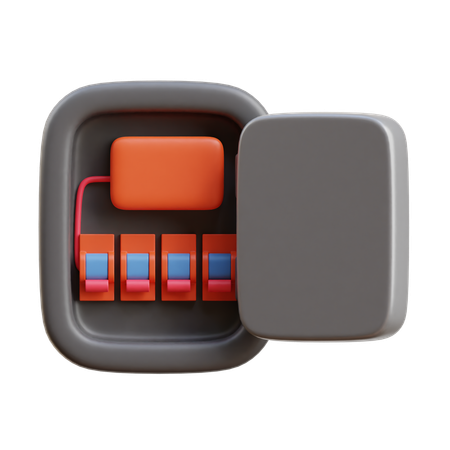 Fuse Box  3D Icon