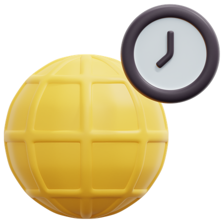 Fuseau horaire  3D Icon