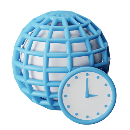 Fuseau horaire  3D Icon