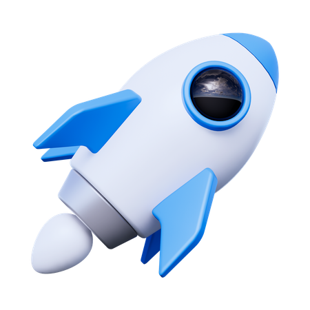 Fusée  3D Icon