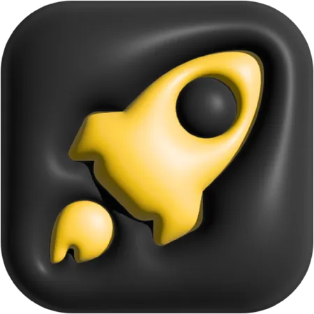 Fusée  3D Icon