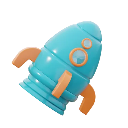 Fusée  3D Icon