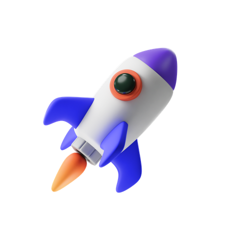 Fusée  3D Icon