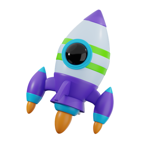 Fusée  3D Icon