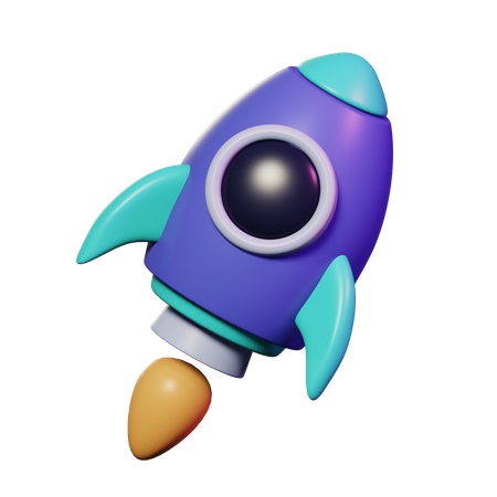 Fusée  3D Icon