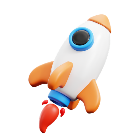Fusée  3D Icon