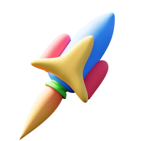 Fusée  3D Icon