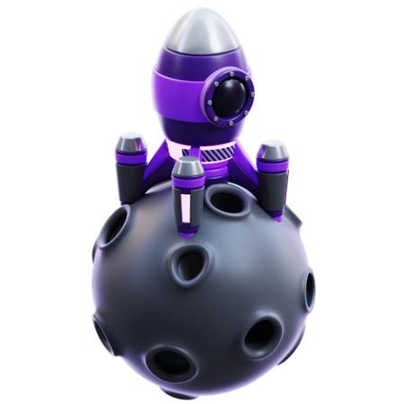 Fusée a atterri  3D Icon