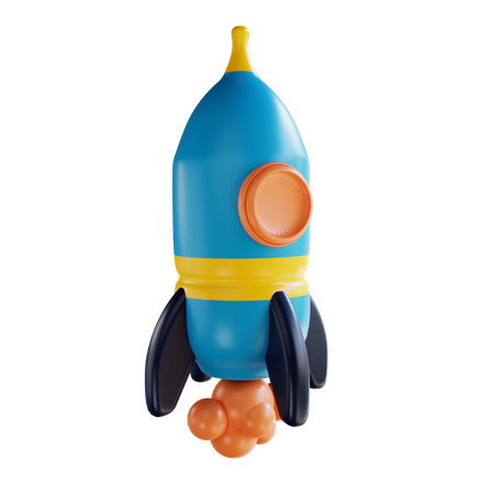 Mission de fusée  3D Illustration