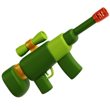 Fusil de précision militaire de précision  3D Icon