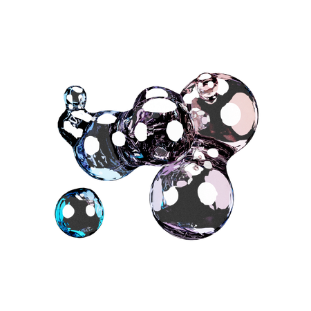 Fusion Bubbles  3D Icon