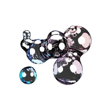 Fusion Bubbles  3D Icon