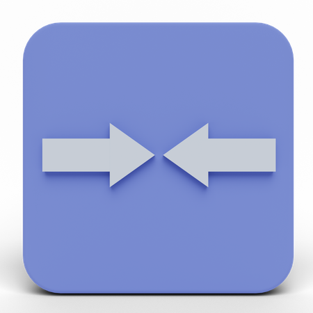 Fusionner  3D Icon