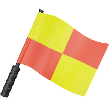 Fußball-Abseitsflagge  3D Icon