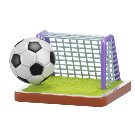 Fußballnetz  3D Icon