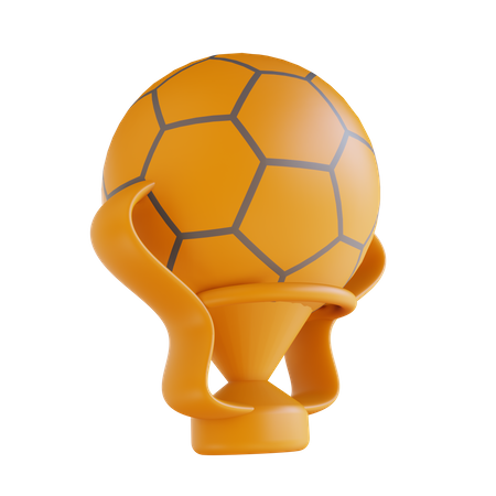 Fußballpokal  3D Illustration