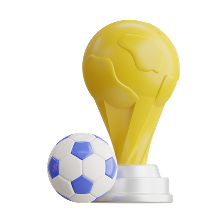 Fußballpokal  3D Icon