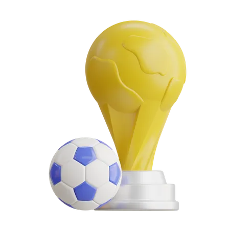 Fußballpokal  3D Icon