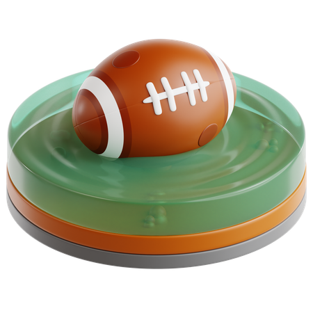 Fußball schwimmt im Wasser  3D Icon
