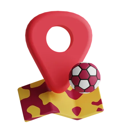 Fußballstandort  3D Icon