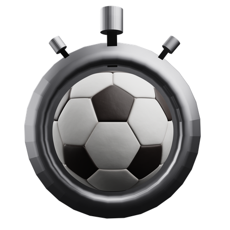 Fußball Stoppuhr  3D Icon