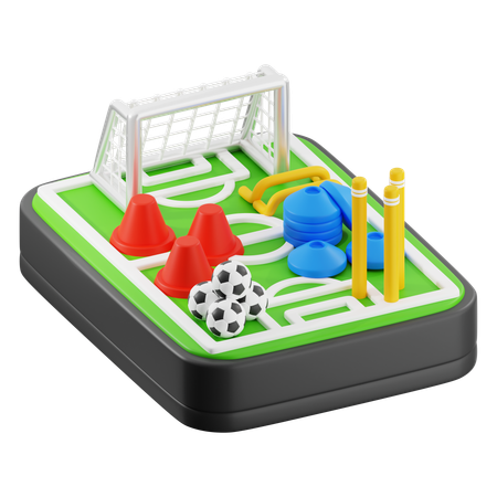 Fußball-Trainingszentrum  3D Icon