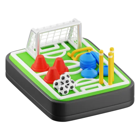 Fußball-Trainingszentrum  3D Icon