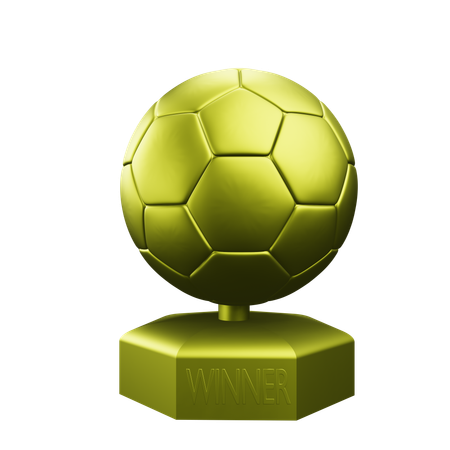 Fußballtrophäe  3D Icon