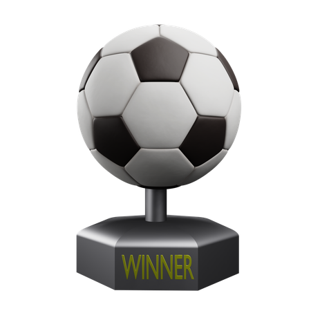 Fußballtrophäe  3D Icon