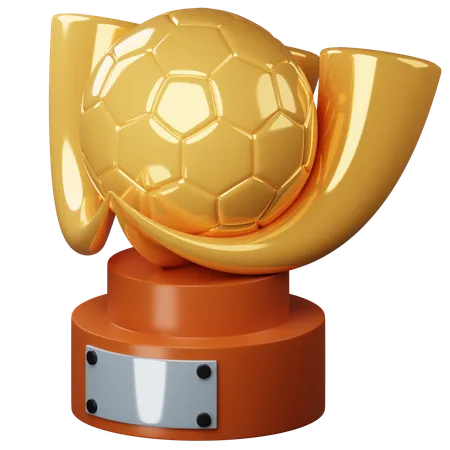 Fußballtrophäe  3D Icon