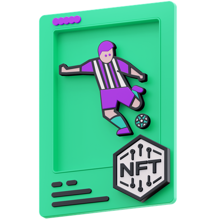 Fußballer NFT  3D Illustration