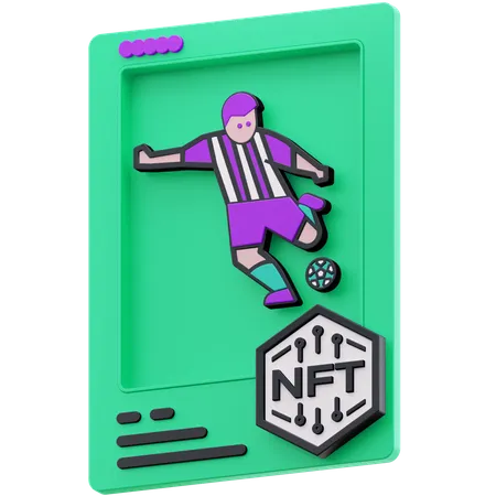 Fußballer NFT  3D Illustration