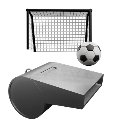 Fußballpfeife  3D Icon