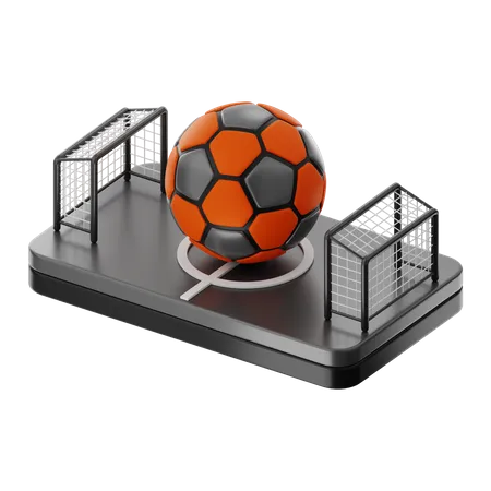 Fußballplatz  3D Icon