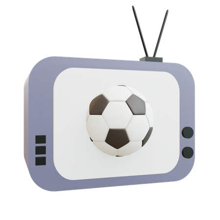 Fußballspiel ansehen  3D Icon