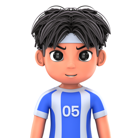 Fußballspieler  3D Icon