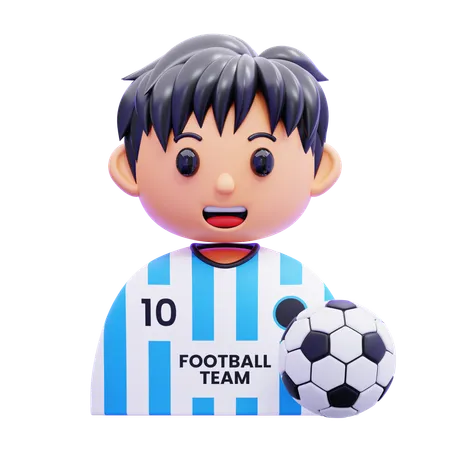 Fußballspieler  3D Icon