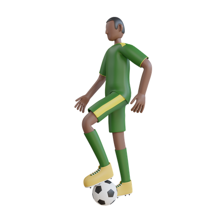 Fußballspieler  3D Illustration