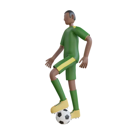 Fußballspieler  3D Illustration